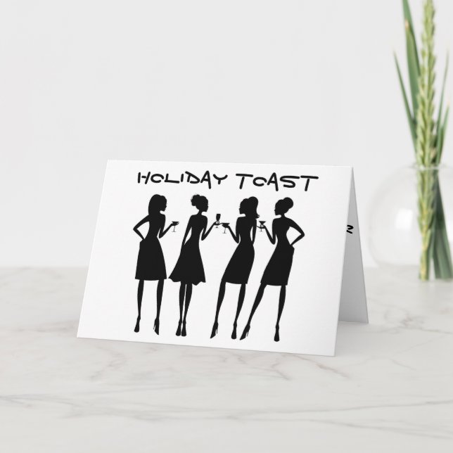 **A TOAST FOR HOLIDAY CHEER** CARD (Front)