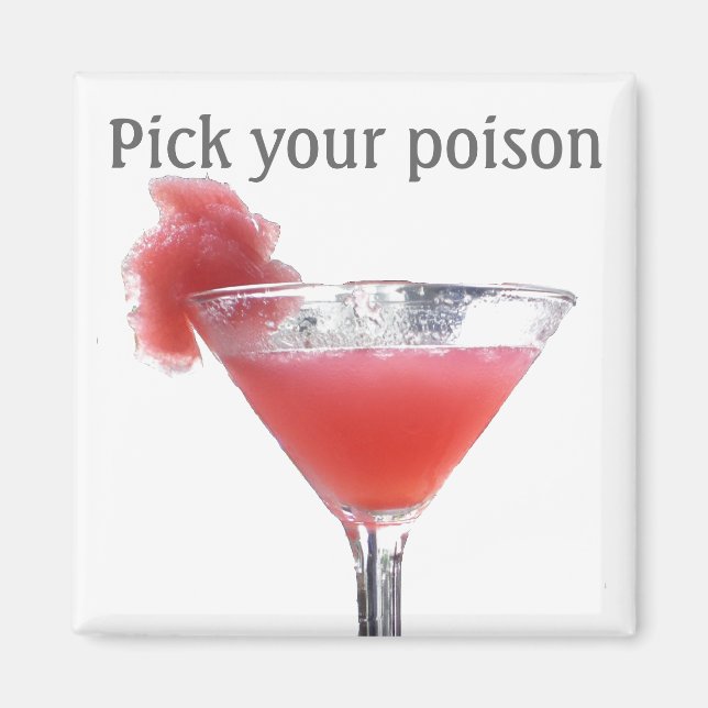 A Toast to Happy Hour Magnet (Front)