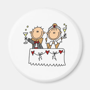 A Toast To The Bride And Groom Magnet