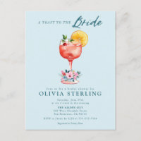 A Toast To The Bride Bridal Shower Invitation