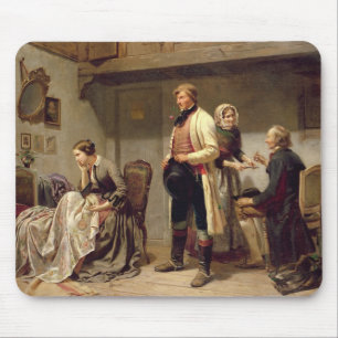 A toast to the engaged couple mouse mat