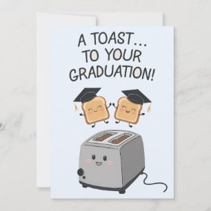 A Toast To Your Graduation Funny Family Friends Holiday Card