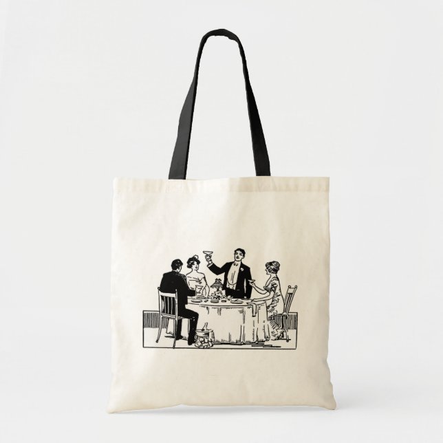 A toast tote bag (Front)
