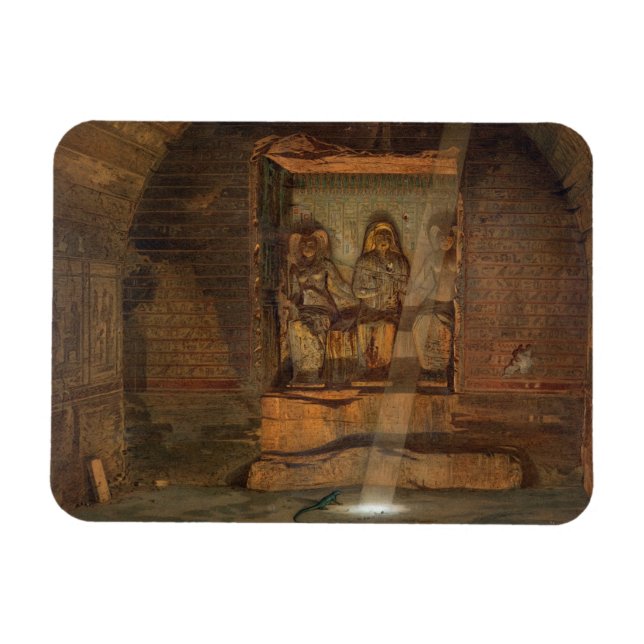 A Tomb at El-Kab, one of 24 illustrations produced Magnet (Horizontal)