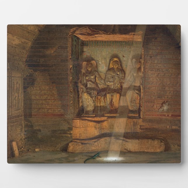 A Tomb at El-Kab, one of 24 illustrations produced Plaque (Front)