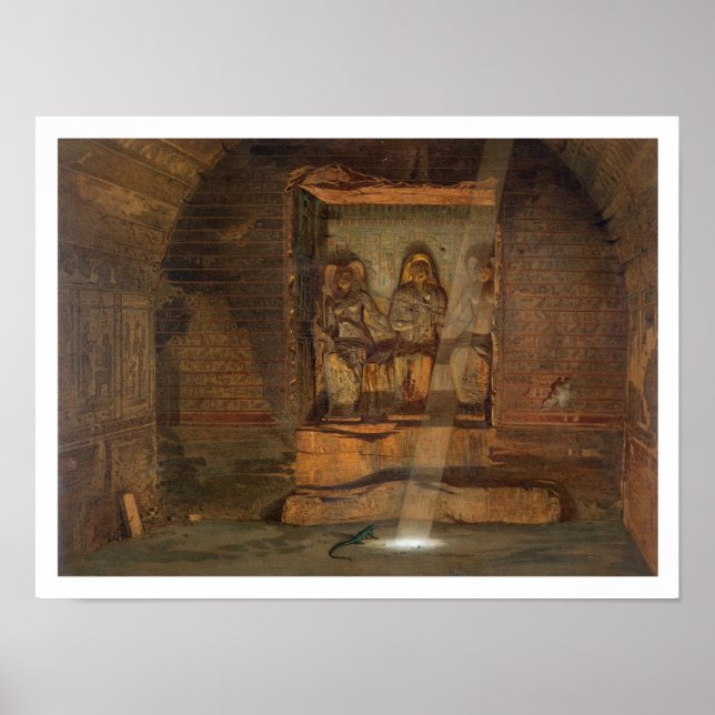 A Tomb at El-Kab, one of 24 illustrations produced Poster (Front)