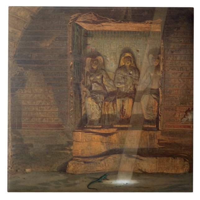 A Tomb at El-Kab, one of 24 illustrations produced Tile (Front)