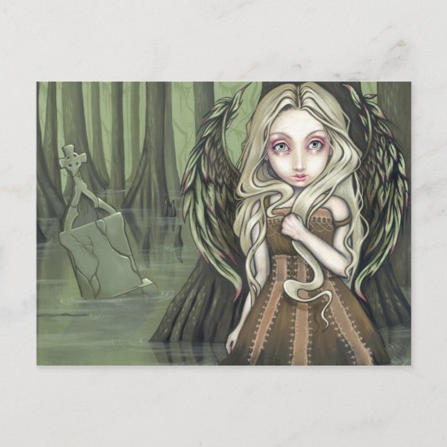 "A Tomb in the Swamp" Postcard (Front)