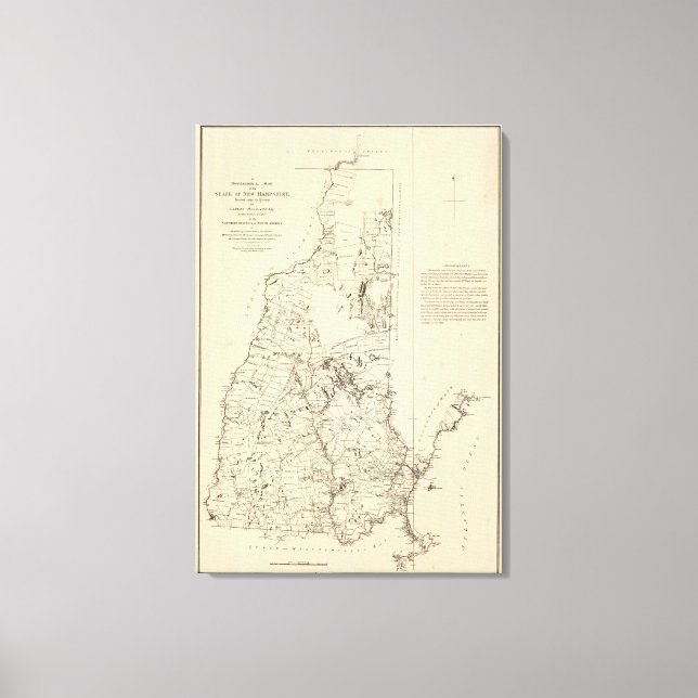 A Topographical Map Canvas Print (Front)