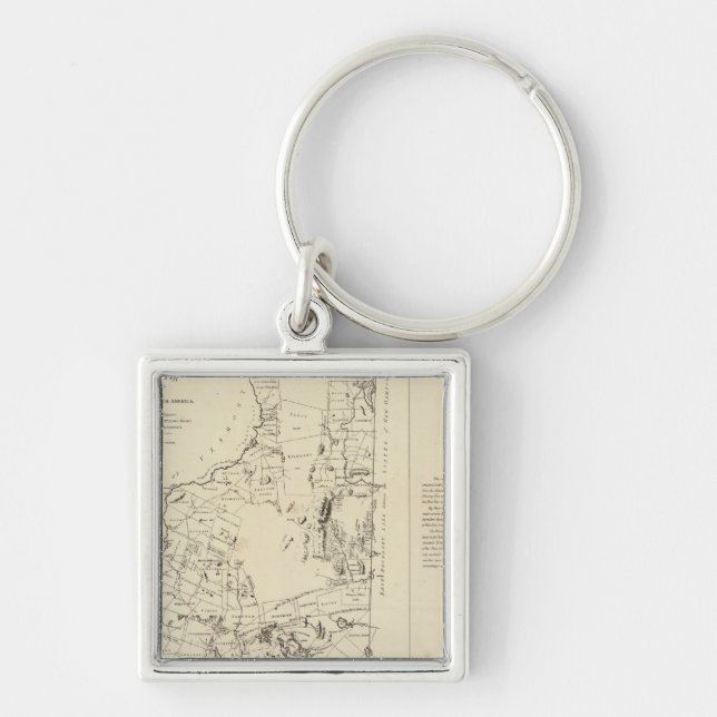 A Topographical Map Key Ring (Front)