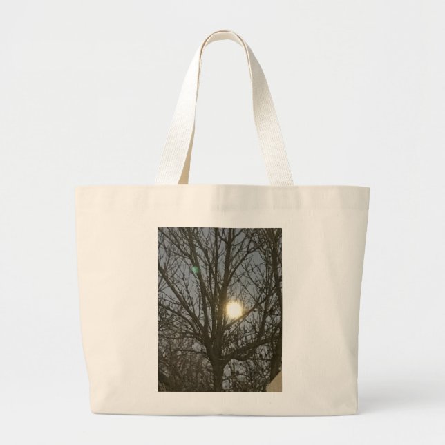 A Tote Bag with a life capture image. (Front)