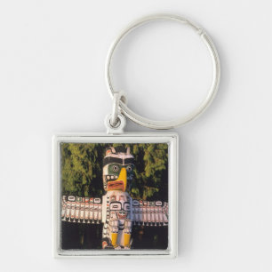 A totem pole In Vancouver, Canada. Key Ring