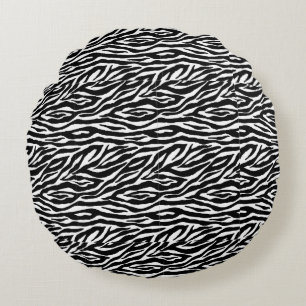A Touch of Exotic: Leopard Print Round Cushion