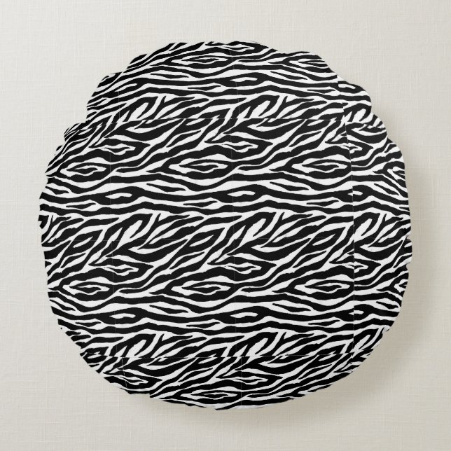 A Touch of Exotic: Leopard Print Round Cushion (Front)