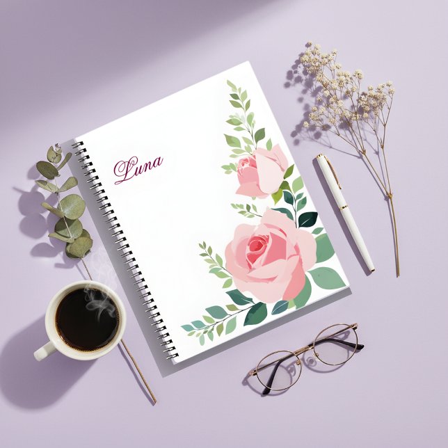 A Touch of Floral Grace - Stylish Floral Notebook (Creator Uploaded)