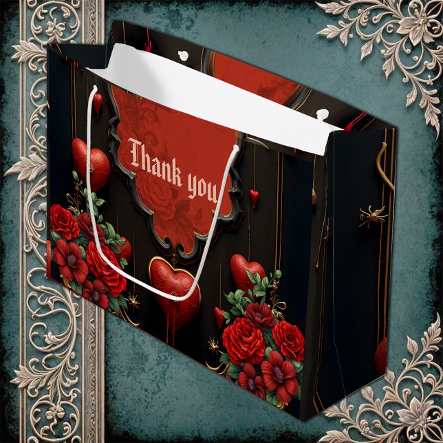 A touch of gothic, hearts and eternal connection.  large gift bag (Creator Uploaded)