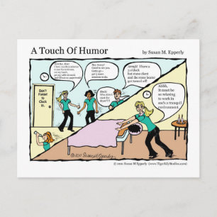 "A Touch of Humour" Spa Massage Behind the Scenes Postcard