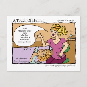 "A Touch of Humour" Vibrational Massage Device Postcard