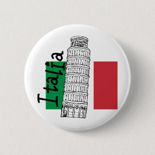 A Touch of Italy 6 Cm Round Badge