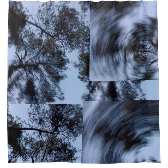 a touch of Mediterranean forest at dusk  Shower Curtain (Front)