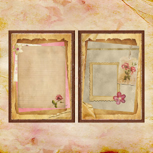 A Touch of Pink Junk Journal Page