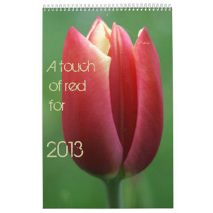 a touch of red for 2013 calendar
