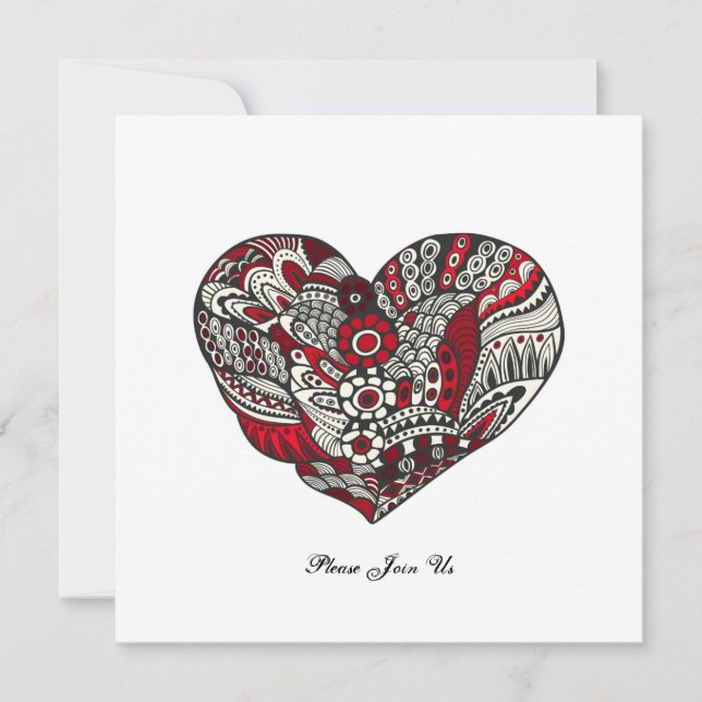 A touch of red invitation (Front)