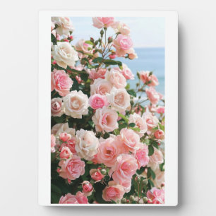 A Touch of Romance: Rose Bouquet Tabletop Plaque w