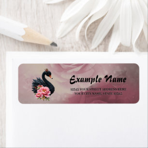 A touch of rose and swan's glow. 