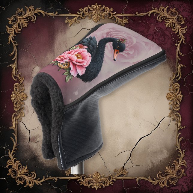 A touch of rose and swan's glow. golf head cover (Creator Uploaded)