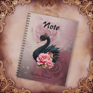 A touch of rose and swan's glow. notebook