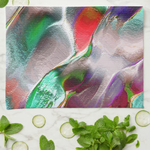 A touch of subtle or colourful extravagance in roc tea towel