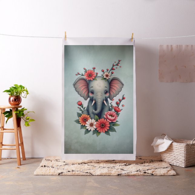 A touch of summer: The baby elephant Fabric (In Situ)
