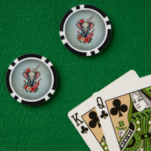 A touch of summer: The baby elephant Poker Chips