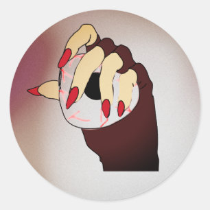 A Touch of Trippy Vision Classic Round Sticker
