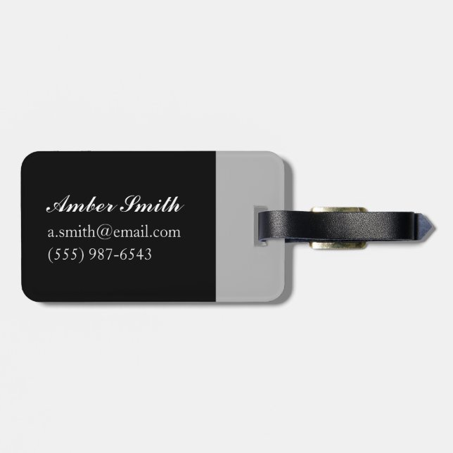 A tough life luggage tag (Back Horizontal)