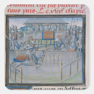 A Tournament in London: Jousting Square Sticker