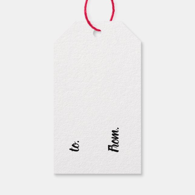 a toy soldier Gift tag (Back)