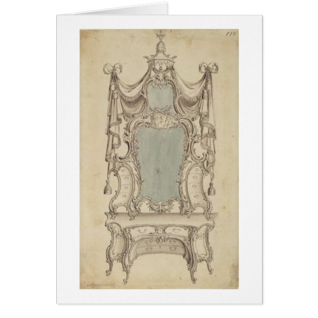 A 'Toylet' table, from a Gentleman's Cabinet Direc (Front)