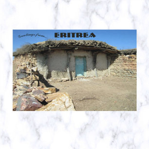 A Traditional Home in Eritrea Postcard