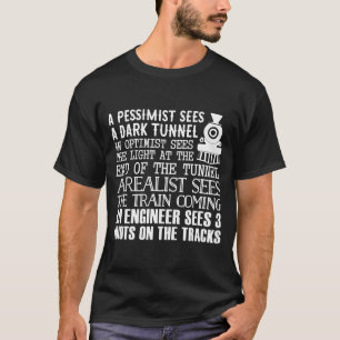 A Train Engineer And 3 Idiots Funny Joke  T-Shirt