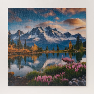 A tranquil lake jigsaw puzzle