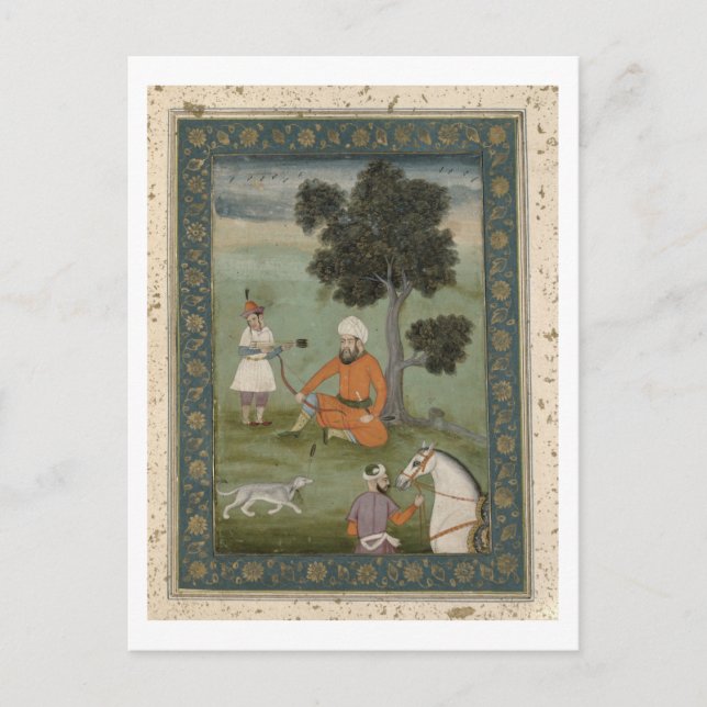 A Trans-Oxonian nobleman seated beneath a tree, fr Postcard (Front)