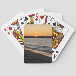 A Traverse Sunset Playing Cards