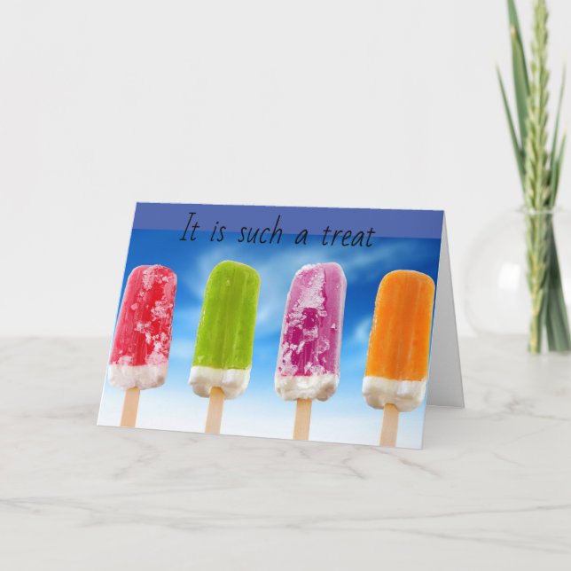 A **TREAT** HAVING "YOU" AS A FRIEND! CARD (Front)