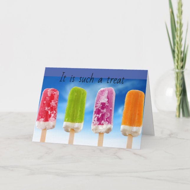 A **TREAT** HAVING YOU FOR A *COUSIN* CARD (Front)