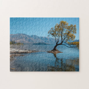 A Tree in a Lake Jigsaw Puzzle