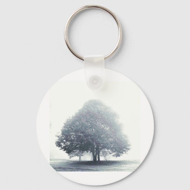 A Tree in Fog Key Ring (Front)