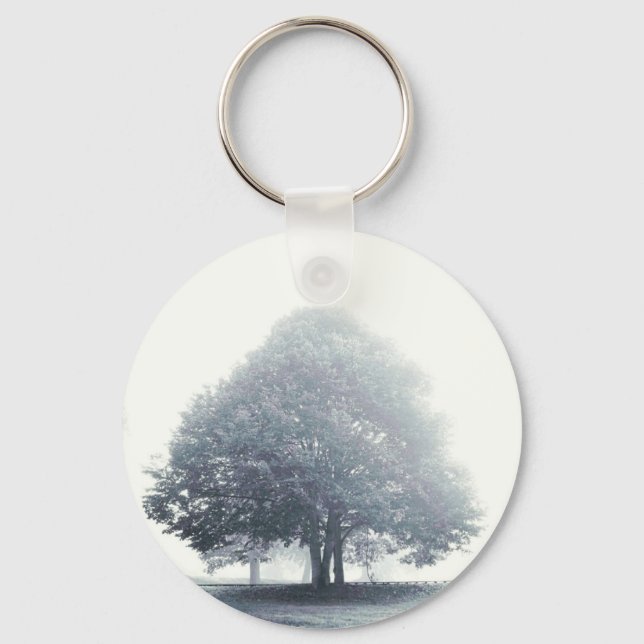 A Tree in Fog Key Ring (Front)
