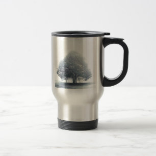 A Tree in Fog Travel Mug